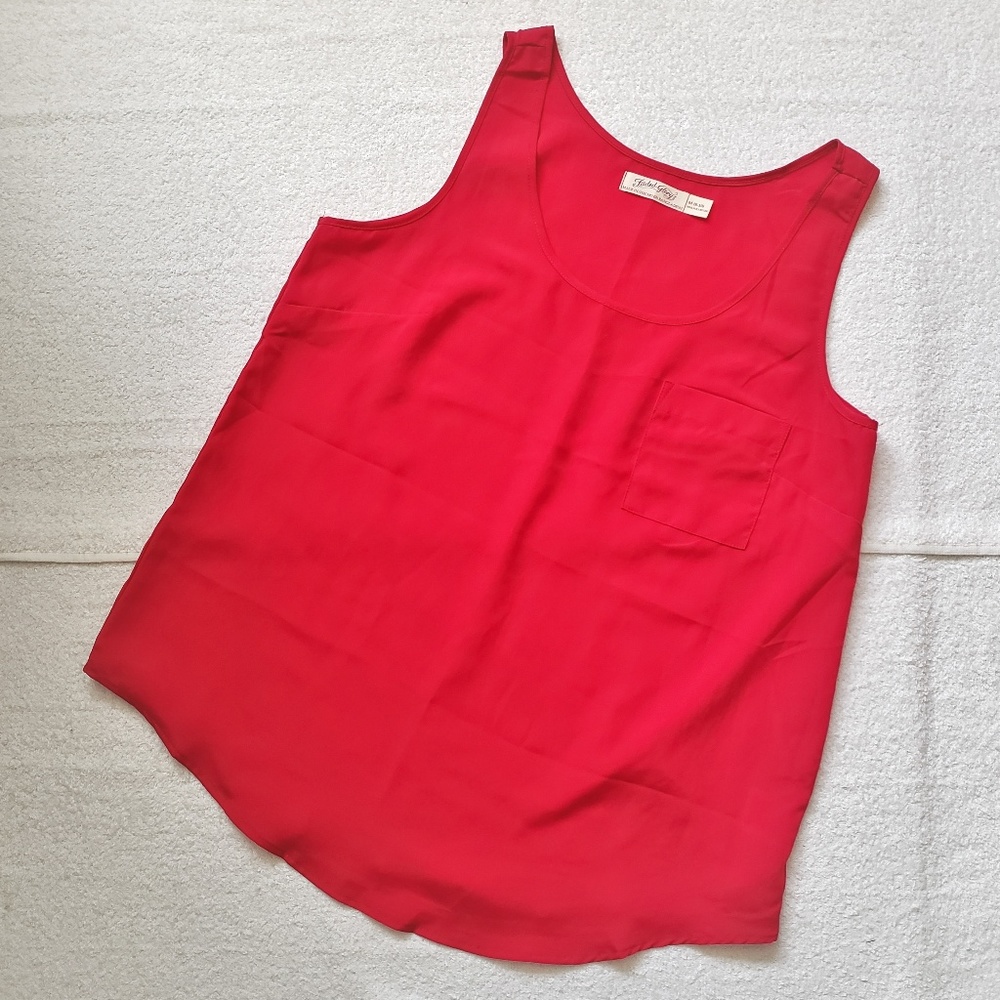 Faded Glory Red Tank Size 8-10
